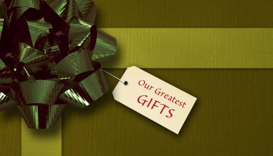 green package tag our greatest gifts
